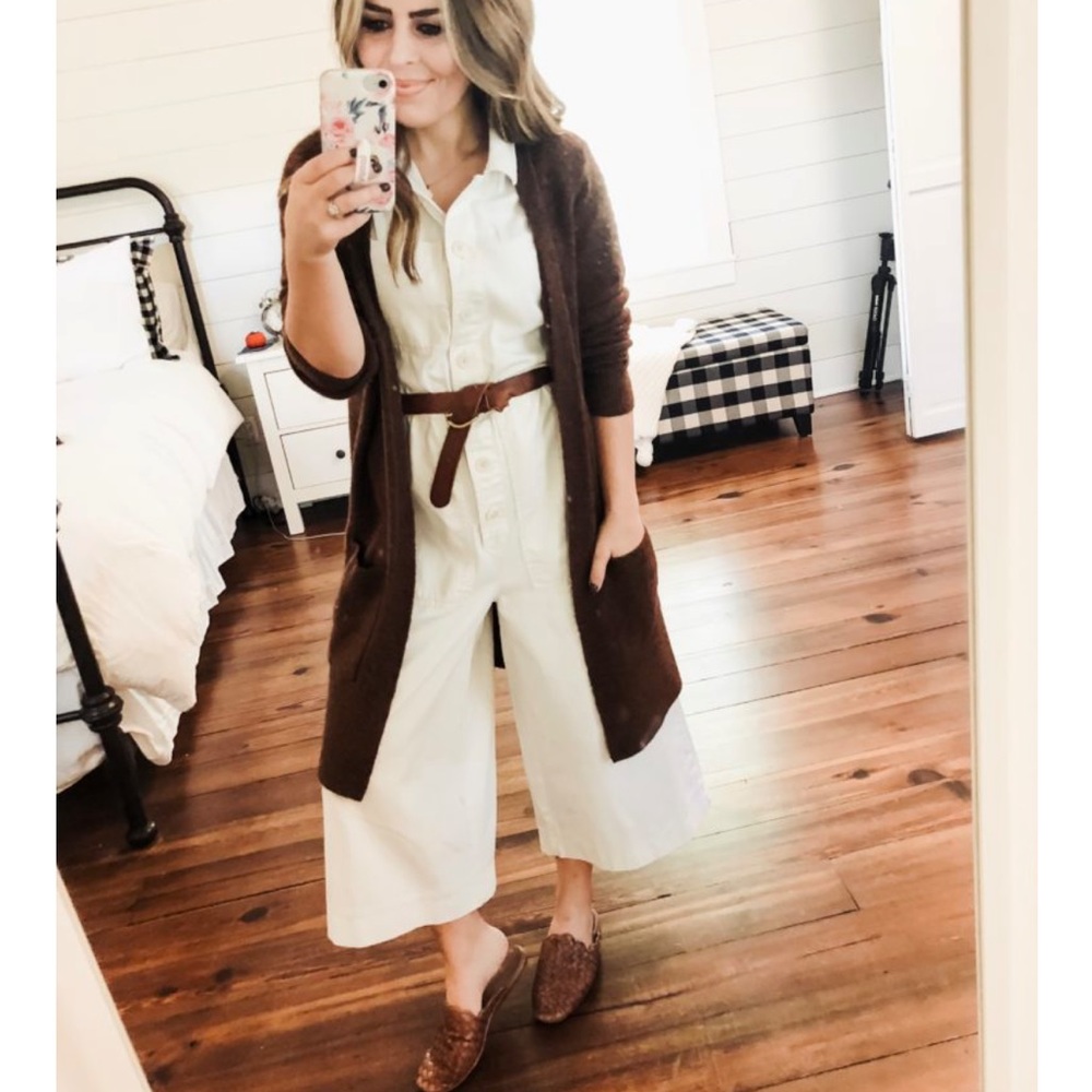 Tahari Long Robe Style Cardigan - Picture 7 of 10